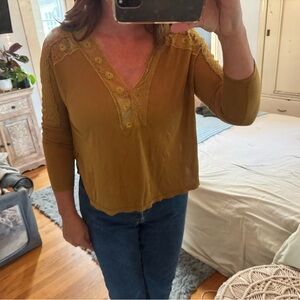 Free People golden top